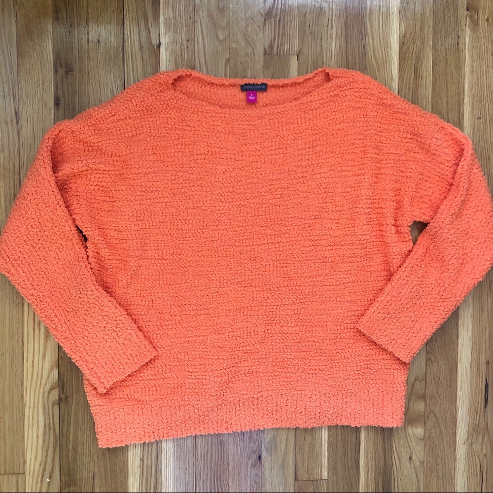 NWOT Vince Camuto Teddy Yarn Boat Neck Sweater - Picture 3 of 6